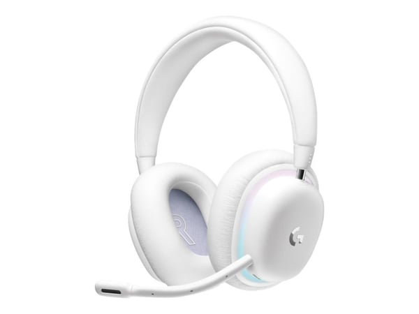 Logitech G735 - Hodesett - full størrelse - 2,4 GHz - trådløs (lyshastighet) - Dolby Atmos™-kompatibel - 3,5 mm jack - Hvit