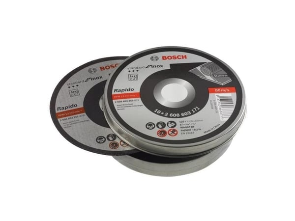 Bosch Standard for INOX WA 60 T BF - Skjæreplate - 125 mm (en pakke 10)