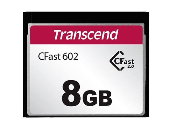 Transcend CFast 2.0 CFX602 - Flashminnekort - 8 GB - CFast 2.0