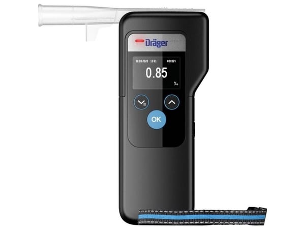Dräger Alcotest 6000 Alkoholtester Sort 0.00 til 5.00 ‰ Alarm , inkl. display