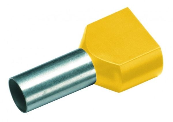 Cimco 182436, Päätyholkki, Peltipurkki, Suora, Metallinen, Keltainen, Kupari, 1 mm²