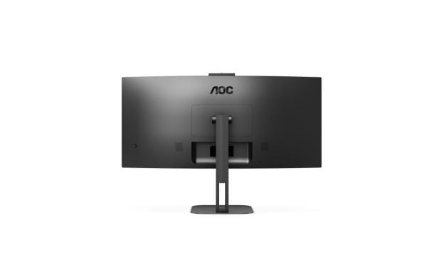 AOC V5 CU34V5CW - LED-skjerm - buet - 34" - 3440 x 1440 WQHD @ 100 Hz - VA - 300 cd/m² - 3000:1 - 1 ms - HDMI, DisplayPort, USB-C - høyttalere/webk...