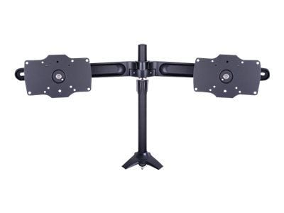 Multibrackets M VESA Desktopmount Dual Stand - Ställ - för 2 LCD-bildskärmar - aluminium, stål - svart - skärmstorlek: 24"-32" - skrivbordsstativ