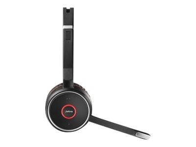 Jabra Evolve 75 SE MS Stereo - Hodesett - on-ear - Bluetooth - trådløs - aktiv støydemping - USB - Certified for Microsoft Teams - for LINK 380a MS