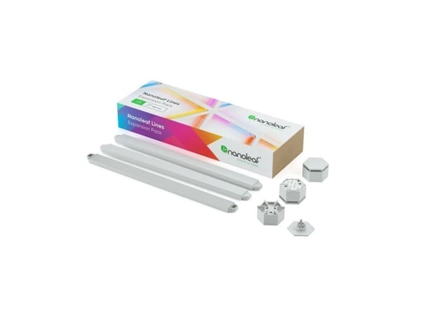 Nanoleaf Lines Expansion Pack - Trådløst lyssett - LED x 3 - 2 W - klasse G - 16 millioner farger - 1200-6500 K - lineær