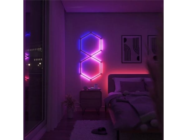 Nanoleaf Lines Expansion Pack - Trådløst lyssett - LED x 3 - 2 W - klasse G - 16 millioner farger - 1200-6500 K - lineær