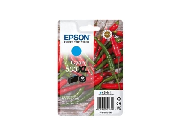 Epson 503XL, Korkea (XL) värintuotto, 6,4 ml, 470 sivua, 1 kpl, Kertapakkaus
