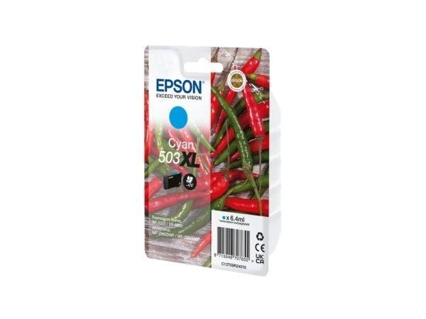 Epson 503XL, Korkea (XL) värintuotto, 6,4 ml, 470 sivua, 1 kpl, Kertapakkaus
