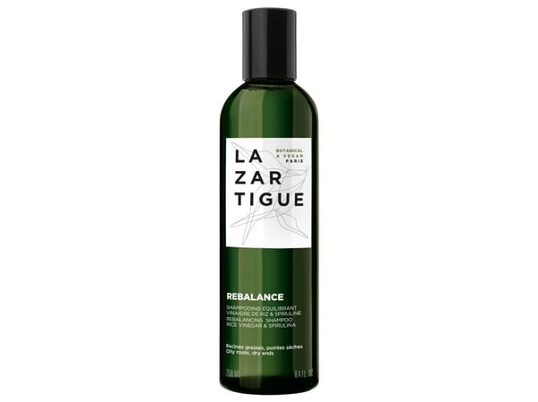 Lazartigue Rebalance Shampoo, Fet hår/tørre tupper, 250ml