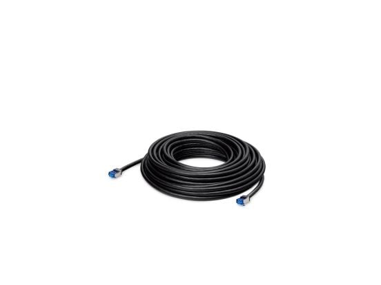 LANCOM - Nettverkskabel - RJ-45 (hann) til RJ-45 (hann) - 15 m - 6.5 mm - S/FTP - CAT 6a - utendørs - svart