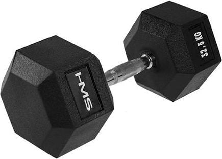 HMS hantel Hex Pro gummerad 1 x 32,5 kg