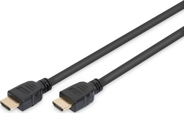 DIGITUS - Ultra High Speed - HDMI-kabel med Ethernet - HDMI hann til HDMI hann - 1 m - trippel beskyttelse - svart - 8 K 60 Hz (7680 x 4320) støtte