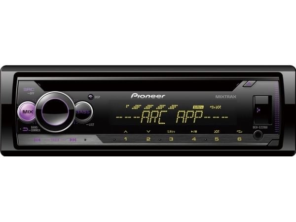 Pioneer DEH-S220UI, Sort, 1 DIN, 50 W, CD, MP3, WAV, WMA, LCD