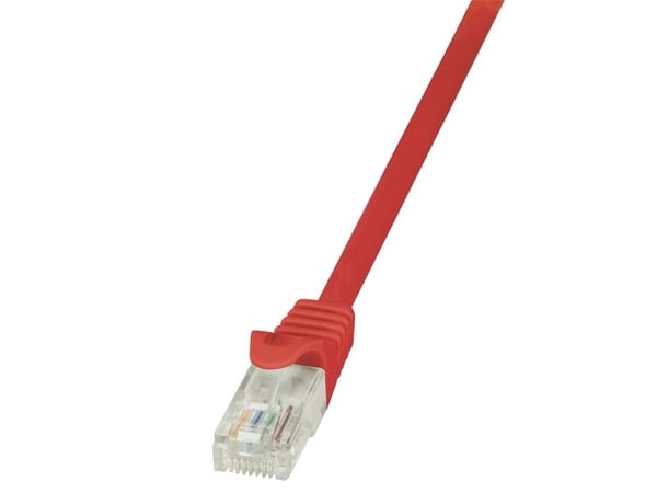 LogiLink EconLine - Koblingskabel - RJ-45 (hann) til RJ-45 (hann) - UTP - CAT 6 - rød