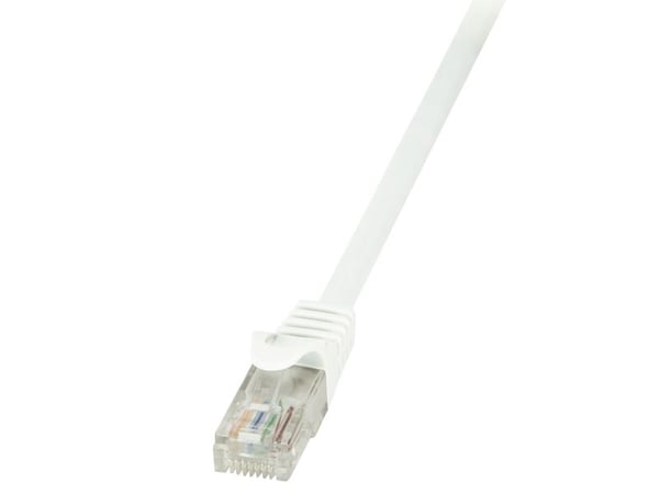 LogiLink EconLine - Koblingskabel - RJ-45 (hann) til RJ-45 (hann) - UTP - CAT 6 - hvit