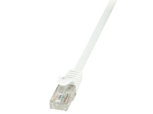 LogiLink EconLine - Koblingskabel - RJ-45 (hann) til RJ-45 (hann) - UTP - CAT 6 - hvit