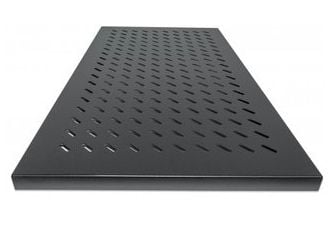 Intellinet 19" Fixed Shelf, 1U, 700mm Depth, Max 50kg ,Black - Hylla för rack - svart, RAL 9005 - 1U - 19"