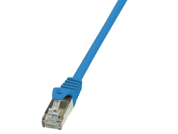 LogiLink - Koblingskabel - RJ-45 (hann) til RJ-45 (hann) - foliebelagt uskjermet tvinnet kabelpar (F/UTP) - CAT 5e - blå