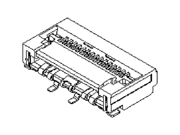Molex FC/FPC -liitäntä Napojen kokonaismäärä 33 Ruudukon koko: 0,5 mm 5022443330 1 kpl Nauha koko kelalla (Full reel)