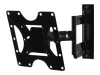 Peerless PARAMOUNT Articulating Wall Mount PA740 - Monteringssett (leddarm, adapterplate, krokbrakett) - Tilt & Swivel - for flatpanel - glanssvart...