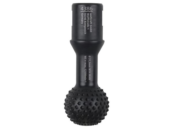 wolfcraft GmbH 4386000, Ball rasp, Hårt träslag, Mjuka träslag, Varje varumärke, 3,15 cm, 2,6 cm, 115/125 mm angle grinder