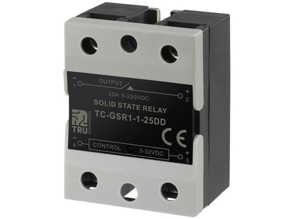 TRU COMPONENTS halvlederrelé TC-GSR-1-25DD 25 A Koblingsspenning (maks.): 220 V/DC 1 stk