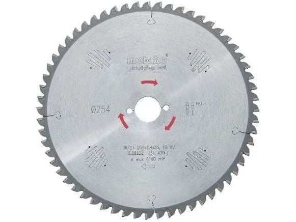 Metabo 628056000, MDF, Plywood, Trä, 31,5 cm, 3 cm, Tungsten Carbide Tipped (TCT), 1,8 mm, 2,8 mm