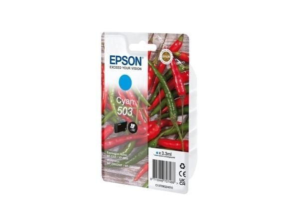 Epson 503, Perusvärintuotto, 3,3 ml, 165 sivua, 1 kpl, Kertapakkaus