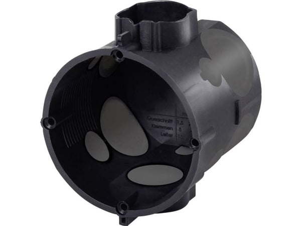 Simet E107-2K 60mm syvä huuhtelurasia kalvoilla musta - 83107007