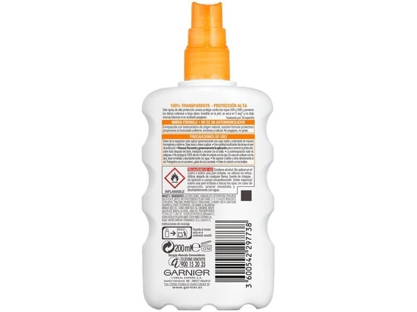Garnier Delial Clear Protect transparent beskyttelsesspray SPF 30, 200 ml