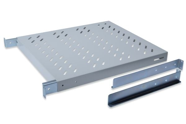DIGITUS - Rack-hylle - RAL 7035, grå - 1U - 19"