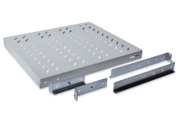 DIGITUS - Rack-hylle - RAL 7035, grå - 1U - 19"