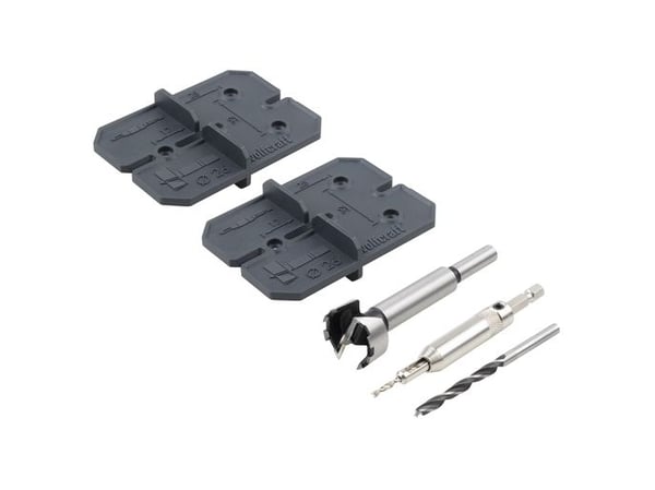 wolfcraft GmbH 4655000, Drill, Hengselbor, Tre, 3 stykker, Senterbor, Twist Betongbor, Ø 26 x 90 mm Forstner drill bit, Ø 2.5 mm centring drill bit...