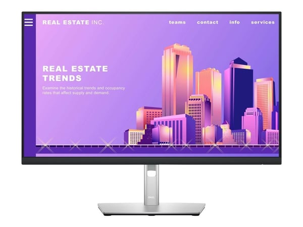 Dell P2722H - LED-näyttö - 27" - 1920 x 1080 Full HD (1080p) @ 60 Hz - IPS - 300 cd/m² - 1000:1 - 5 ms - HDMI, VGA, DisplayPort - 3 vuoden laajenne...