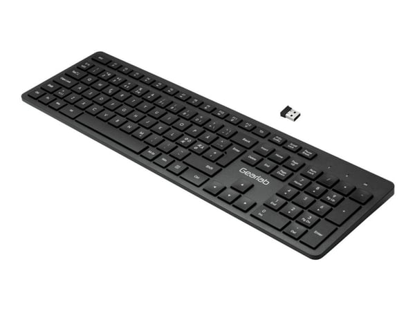 eSTUFF G220 - Tastatur - trådløs - 2.4 GHz - QWERTY - Nordisk - svart