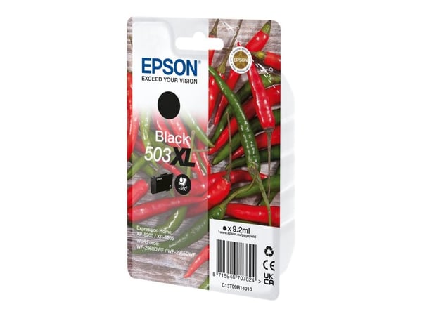Epson 503XL Singlepack - 9.2 ml - XL - svart - original - blister - blekkpatron - for WorkForce WF-2960