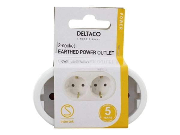 Deltaco GT-987, CEE 7/3, Valkoinen, 250 V, 16 A, 3680 W, 1 kpl