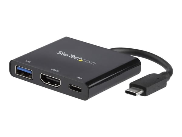 Startech USB-C to HDMI Adapter - 4K 30Hz - Thunderbolt 3 Compatible - with Power Delivery (USB PD) - USB C Adapter Converter (CDP2HDUACP) - Docknin...