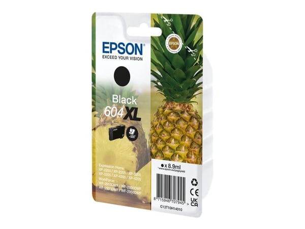 Epson 604XL, Korkea (XL) värintuotto, Musta, 8,9 ml, 1 kpl, Kertapakkaus