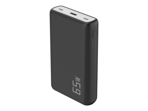 CoreParts W126091221, 20000 mAh, Litiumioni (Li-Ion), Quick Charge 3.0, 65 W, Musta
