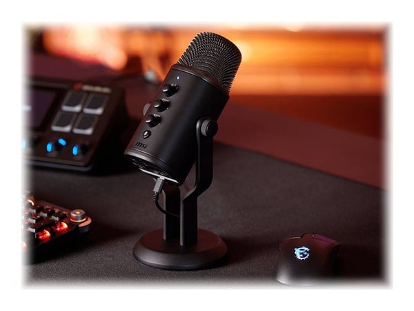 MSI IMMERSE GV60 STREAMING MIC, Pelikonsolimikrofoni, 36 dB, 20 - 20000 Hz, 2,2 O, 24 bittiä, 96 kHz