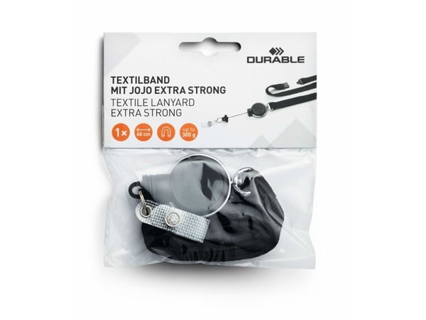 Durable 833001, Merkeholder, Metall, Plast, Tekstil, Svart, 80 cm, Pakke, 38,2 g