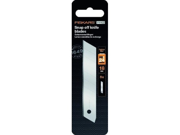 Fiskars uttrekkbare blader 18 mm CarbonMax sett med 5 (F1027232)