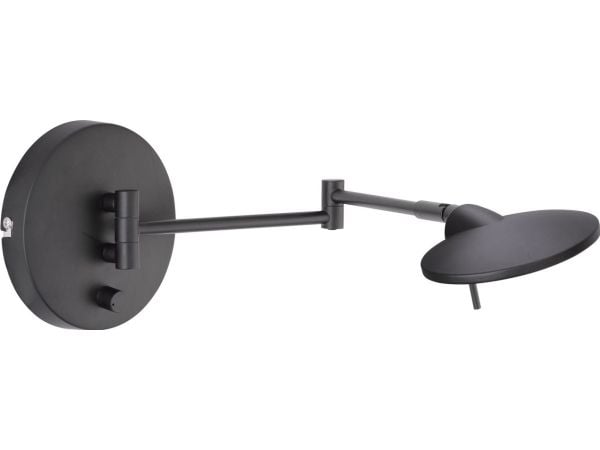 Trio vegglampe KAZAN i svart på utliggerarm LED 274770132