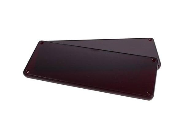 Hammond Electronics 1455UPLTRD Frontramme ABS Rød (transparent) (L x B x H) 196 x 71 x 11,60 mm 2 stk