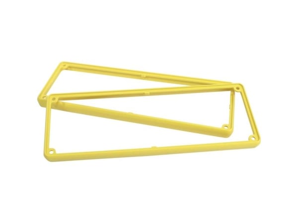 Hammond Electronics 1455UBY blindplate ABS gul (L x B x H) 196 x 71 x 11,60 mm 2 stk