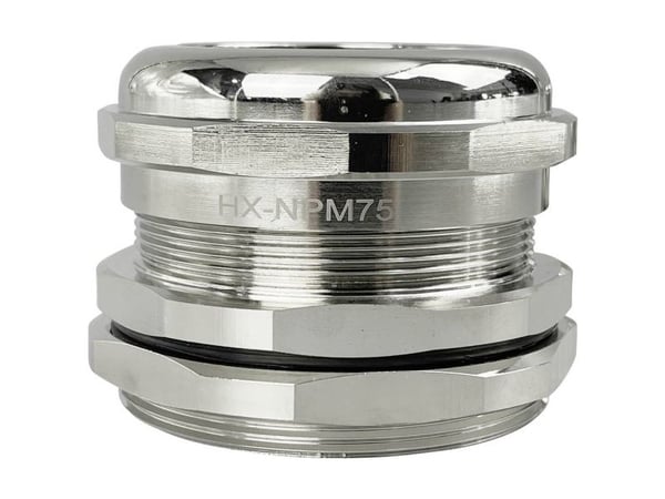 TRU COMPONENTS TC-10302864 Kabelforskruning M75 Messing (forniklet) Metal 1 stk