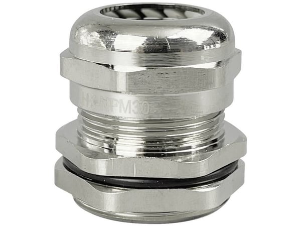 TRU COMPONENTS TC-10302844 Kabelforskruning M30 Messing (forniklet) Metal 1 stk