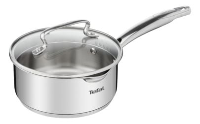 Tefal DUETTO+ G7192355, Rund, Rostfritt stål, Rostfritt stål, Keramiska, Gas, Halogen, Induktion, Gjutjärnsplattor, 250 ° C, Glas