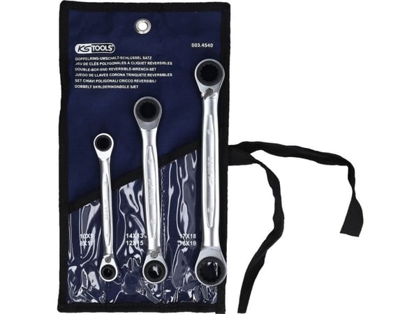 Ks Tools 114.0050 - Clé multifonction 8-19 mm - A cliquet - Pour tous types d'écrous - en Chrome Vanadium